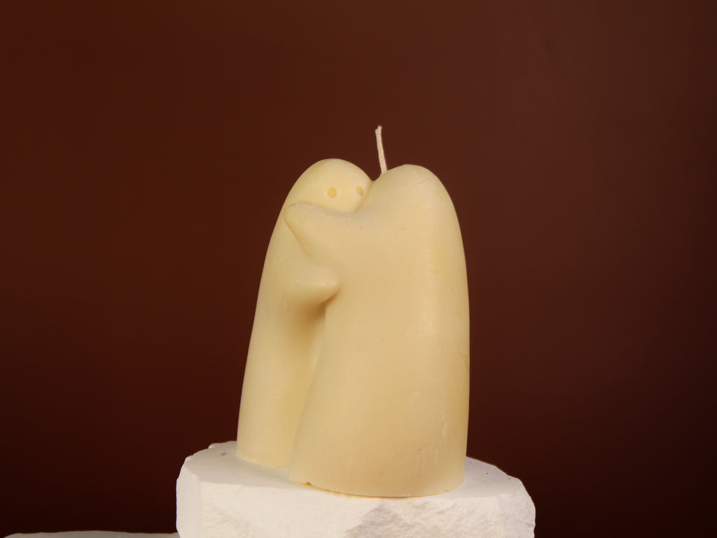 Ghost Hug Sculptural Candle