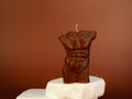 Male Torso Sculptural Candle