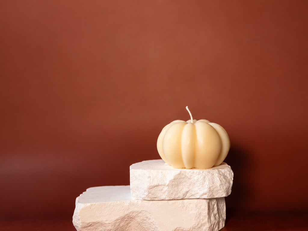 Pumpkin Sculptural Candle